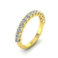 thumbnail image 3 of Certified 3/4ctw Diamond Wedding Band in 10k Yellow Gold (G-H, I1), 3 of 5