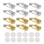 POPLIS 24 Pieces Clip-on Earring Converters Kit Womens Elegant Ear Clip Non-pierced