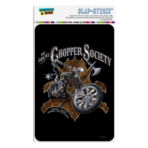 Great Chopper Society Axe Mace Biker Motorcycle Home Business Office Sign