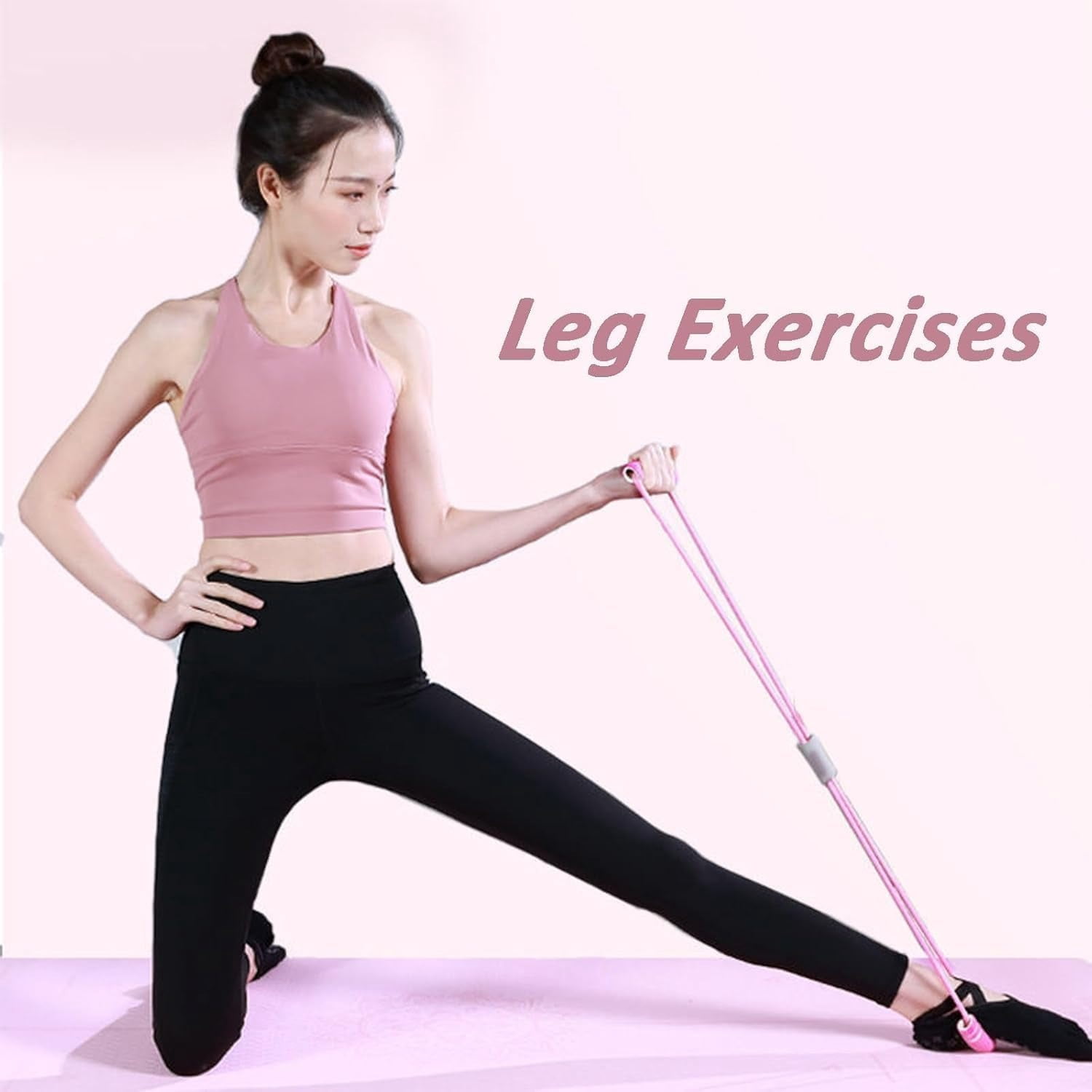 Resistance Band – Figure 8 Resistance Band with Handles for Full-Body Workouts, Strength Training, and Exercise Elastic Rope for Home or Gym