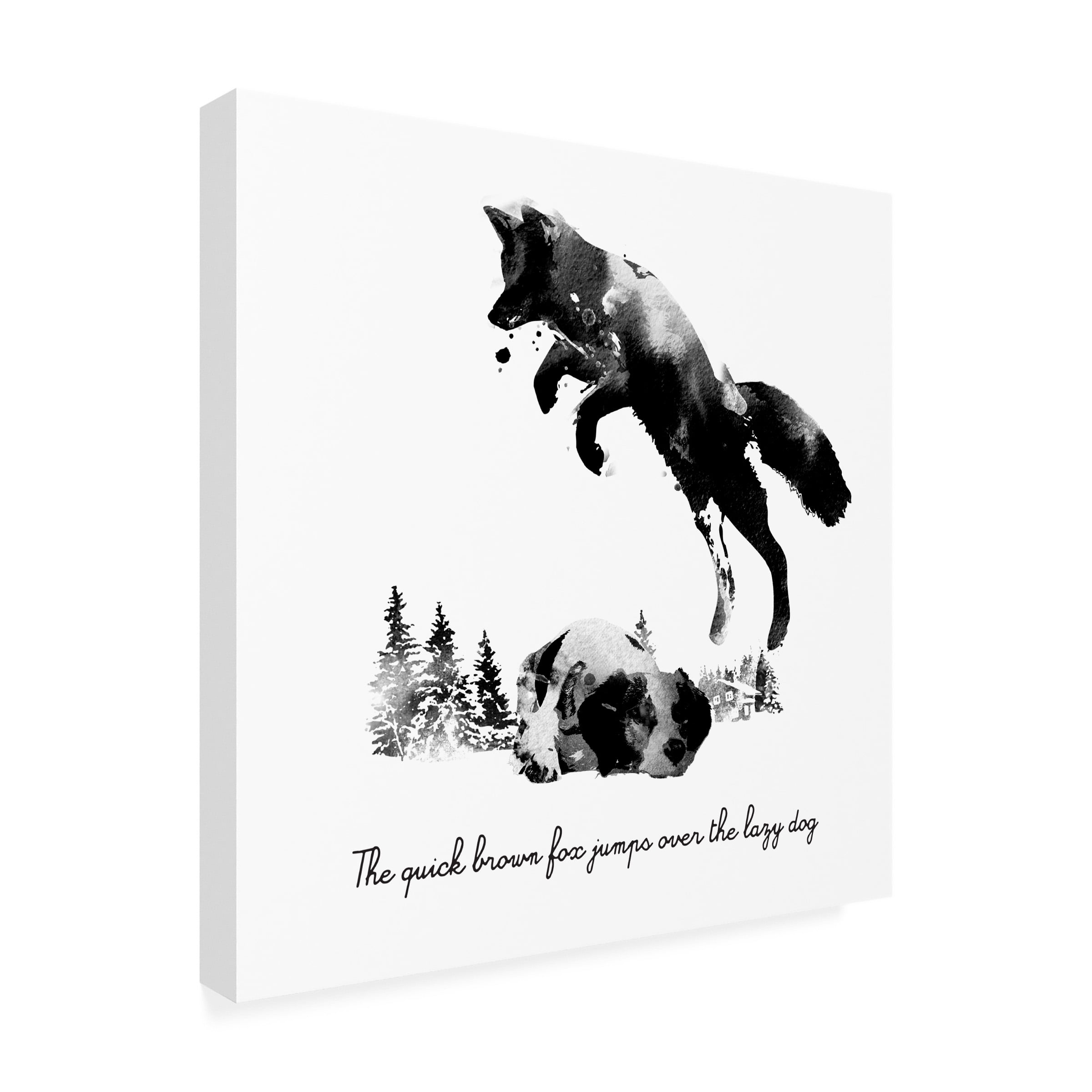 Robert Farkas 'Quick Brown Fox' Canvas Art