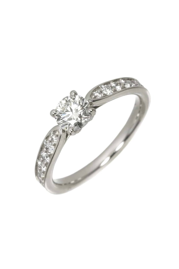 Pre-Owned Tiffany & Co. Harmony Diamond Ring, 0.39ct, G/VVS1/3EX, size 7.5, platinum. (Good)