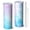 White-2, variant on 20oz Stainless Steel Skinny Tumbler with Telescopic Straw, Vacuum Insulated Slim Travel Cup, 360° Full Wrap Printed, Fluid Smoke Aurora Art Style