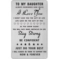 thumbnail image 1 of Stepdaughter Card, Step Daughter Gifts for Wedding Birthday Graduation Christmas,Personalized Steel Engraved Wallet Card Presents, 1 of 5