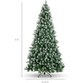 thumbnail image 2 of 9FT Pre-Decorated Christmas Tree – 2,028 PVC Branches, Flocked Design with Pine Cones & Metal Base for Home & Office Holidays, 2 of 6