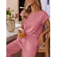 thumbnail image 3 of Ekouaer Womens Pajama Sets Cap Sleeve Sleepwear Tops and Long Pants Comfy Pjs 2 Piece Lounge Set with Pockets, 3 of 6