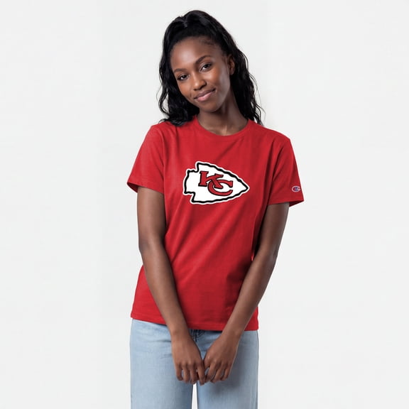 Women's Champion Red Kansas City Chiefs Logo T-Shirt