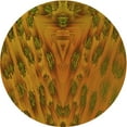 thumbnail image 1 of Ahgly Company Machine Washable Indoor Square Transitional Mahogany Brown Area Rugs, 3' Square, 1 of 7