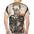 thumbnail image 5 of Jean Michel Basquiat Men's T Shirt Polyester Tee Basic Short Sleeve Crewneck Shirt Tops, 5 of 5