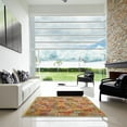 thumbnail image 7 of Ahgly Company Machine Washable Indoor Round Contemporary Red Fox Red Area Rugs, 5' Round, 7 of 7