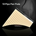thumbnail image 5 of 18 Pipe Pan Flute Panpipes C Key Pan Pipes with Mouthpiece for Beginners Students, 5 of 7