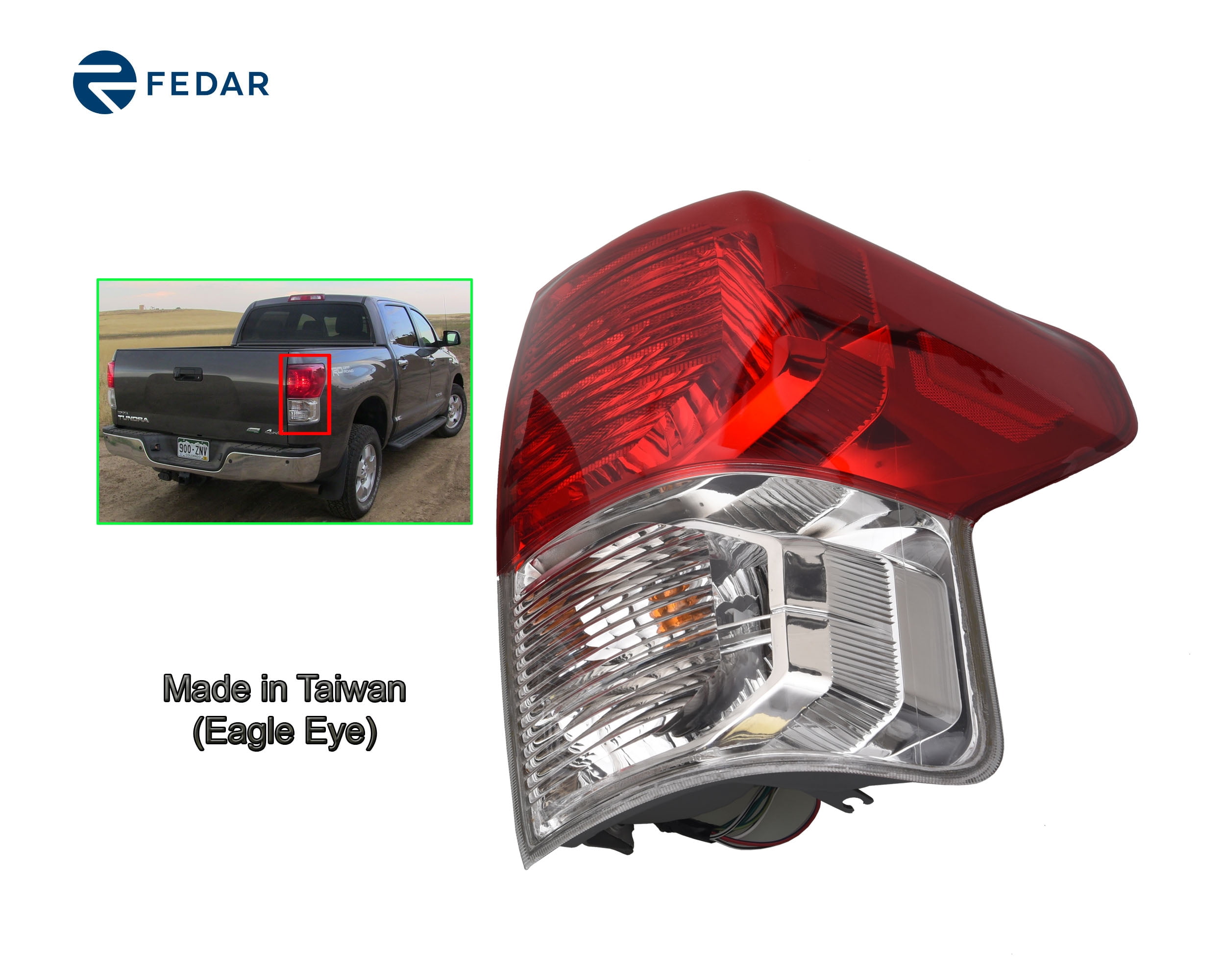 Tail Light For 2010 2011 2012 2013 Toyota Tundra W/ Bulbs and Harness