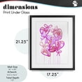 thumbnail image 3 of Pink Heart and Bow Balloons Black Framed Print Under Glass, design by Ziwei Li, 3 of 10