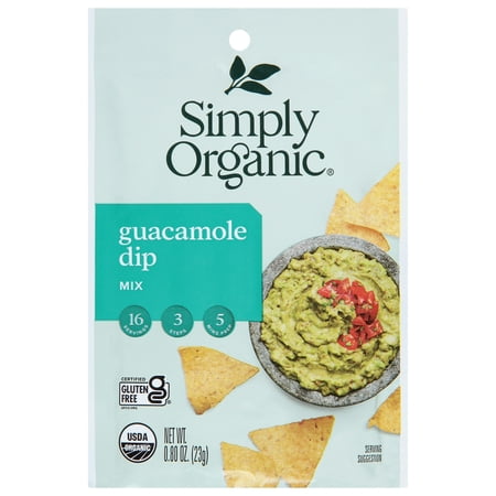 Simply Organic Dip Mix Guacamole 0.8 oz (Pack Of 24) Simply Organic Dip Mix Guacamole 0.8 oz (Pack Of 24)