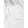 thumbnail image 2 of Back-to-School Season Girls' Round Neck T-Shirt with Apple/Pencil/Book/Ruler Print, Simple Cute and Stylish Design for Kids Aged 4Y-13Y (Under 12 Years), 2 of 7