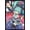 Black Framed Version, variant on Hatsune Miku - Fist Wall Poster, 22.375" x 34", Framed