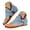 Blue, variant on Womens Denim Gladiator Sandals 2026 Bohemian Casual Flip Flops Flat Clip Toe Ankle Boots Open Toe Beach Shoes with Back Zipper (Black,8.5)