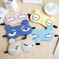 thumbnail image 2 of 1pcs Useful Pure Silk Soft Sleeping Aid Eye Mask Cover Shade Travel Relax Blindfold, 2 of 5