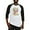 Black/White, variant on CafePress - Mardi Gras Flamingo Baseball Jersey - Cotton Baseball Jersey, 3/4 Raglan Sleeve Shirt