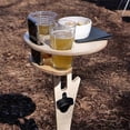 thumbnail image 4 of Outdoor Wine Table Foldable Portable Wooden Simple Installation Picnic Lawn Table Stand, 4 of 4