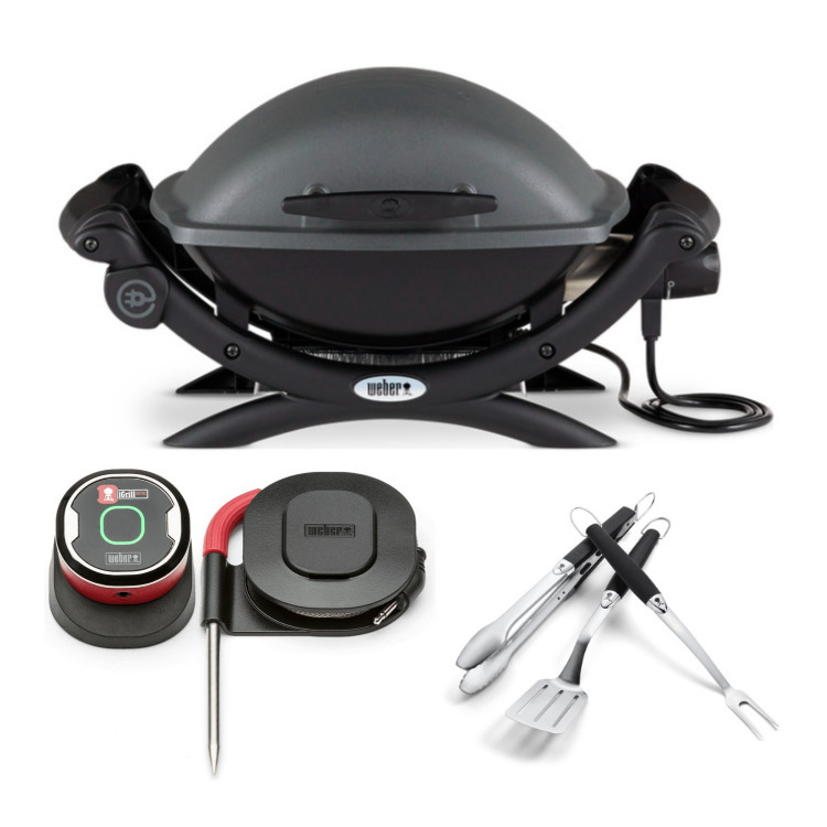 er Q 1400 Electric Grill (Black) AllinOne Bundle