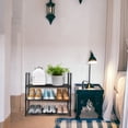thumbnail image 4 of Goodwill 3-Tier Stackable Shoes Rack Storage Shelf, Metal Shoe Organizer for Entryway Bedroom, 4 of 6