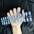 thumbnail image 2 of 24Pcs DIY Charmful Art Consejos de uñas mate naturales Presione shamjiam Tabletas de mejora de uñas, 2 of 4