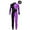 Purple&Black, variant on YONGHS Girls Gymnastics Full Body Ballet Leotard Unitard Figure Ice Skating Jumpsuit One Piece Bodysuit Burgundy&Black 8