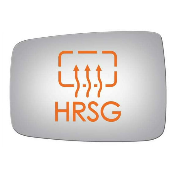 Burco Side View Mirror Replacement Glass with Motor Mount Plate - Clear Glass - 4686HRSG