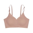 thumbnail image 4 of Women's Sports Bras Comfort Lightly Lined Seamless Wireless Triangle Bralette Bra Full Coverage Wirefree Bra, 4 of 4