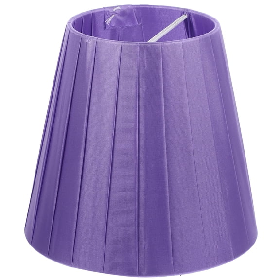 Small Purple Clip-On Fabric Lampshade Replacement for Table Lamps & Chandelier Pendant Light Covers