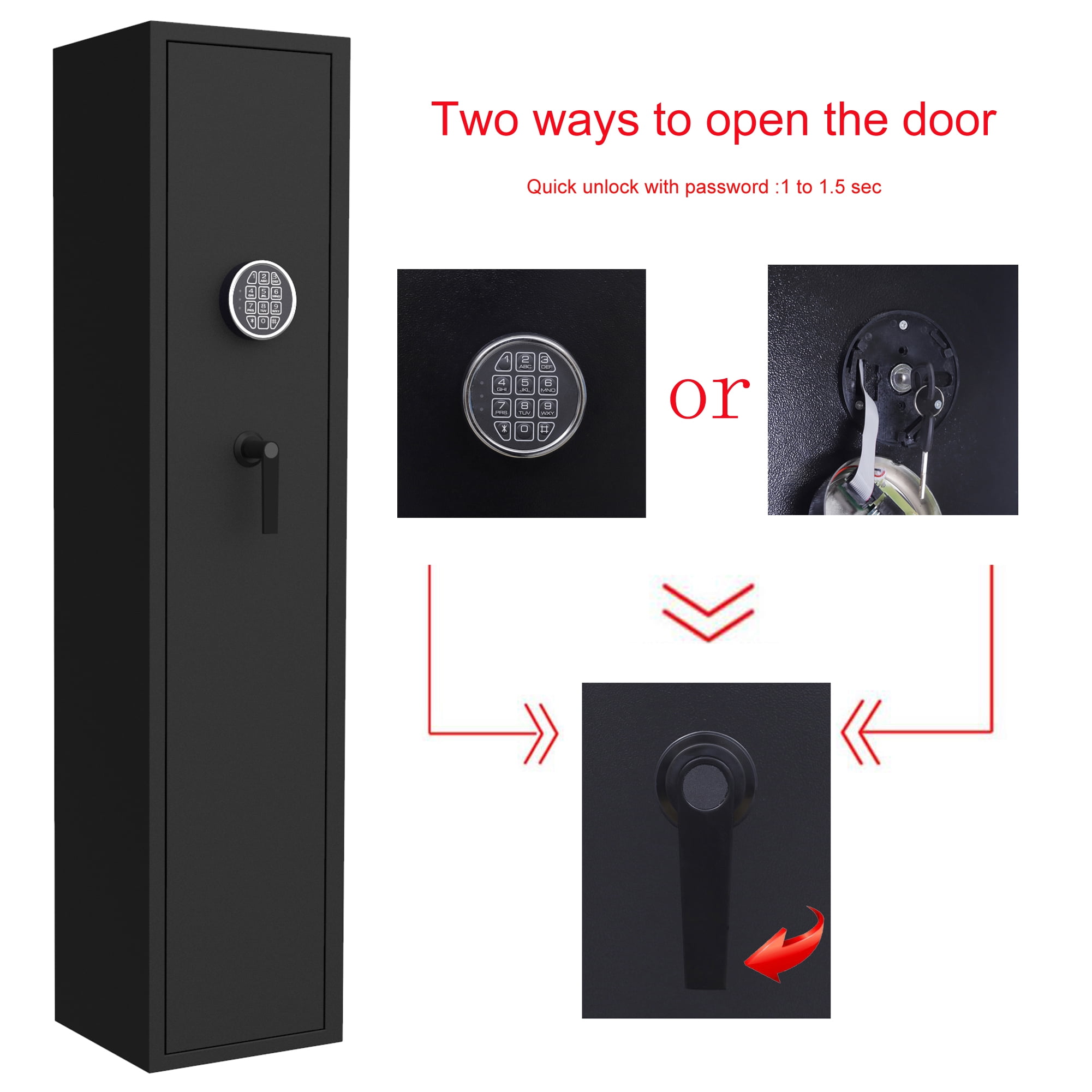 Kainsy Digital keypad Gun Safe Quick Access Electronic Firearm Storage Steel Security
