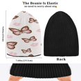 thumbnail image 4 of BZSMCE Winter Beanie Hats Warm Cozy Cap Butterfly Whispers Pattern, 4 of 7