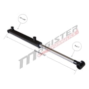 Hydraulic Cylinder 1.5 in bore x 4 in stoke Cross Tube Welded Double Acting 3500 PSI