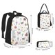 thumbnail image 2 of Easygdp Farm Animals Mochila para Niños y Niñas con Set de Caja de Almuerzo y Estuche para Lápices 3 en 1, Mochila Escolar Estampada para Adolescentes, 2 of 7