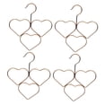 thumbnail image 5 of FONWILYO 4Pcs Ladies Scarf Hangers Heart Shape Hanger Iron Modern Minimalist Closet Organization, 5 of 8