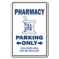 thumbnail image 1 of PHARMACY Parking Sign pharmacist druggist drug store | Indoor/Outdoor | 14" Tall Plastic Sign, 1 of 1