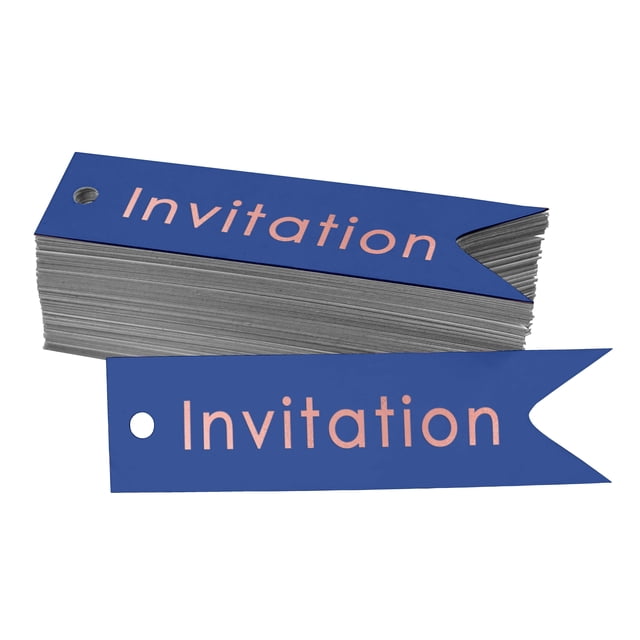 Inkdotpot Rose Gold Foil Paper Hang Tags Invitation Party Favor Tags 100 Pieces
