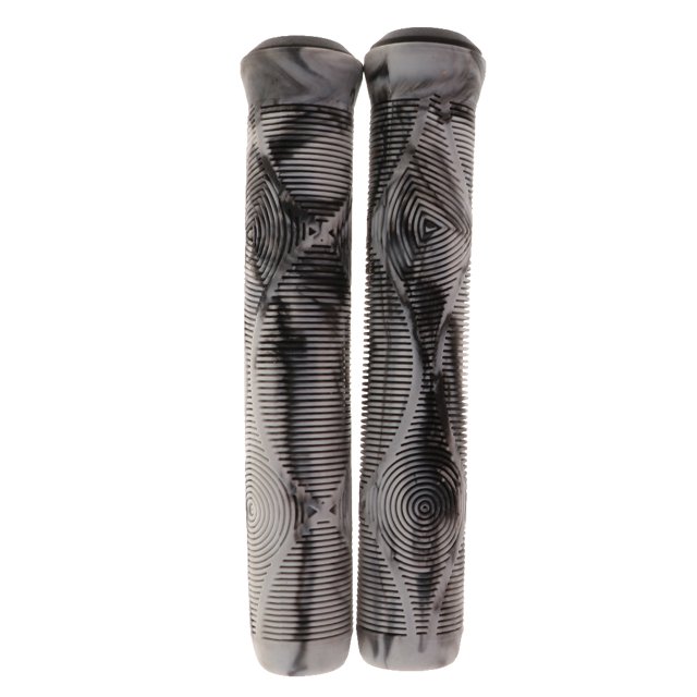 2 Piezas Empuñaduras de Manillar de Bicicleta Manillar BMX Antideslizantes Tubo de Extremos con Bloqueo - gris blanco Sunnimix Empuñaduras de manillar