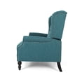thumbnail image 4 of Modern Wing Back Accent Chair, Oversize Recliner with Tufted Design and Handcrafted Nailhead Trim, Comfortable Wide Seat Upholstered Armchair for Living Room, Bedroom, Study and Office (Teal), 4 of 9