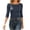 Navy, variant on FAIWAD Women's 3/4 Sleeve Tops Boat Neck Slim Fitted T Shirts Stretchy Casual Layering Tees
