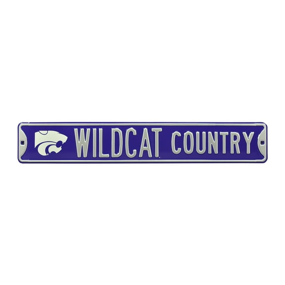 Purple Kansas State Wildcats 6" x 36" College Ave Street Sign