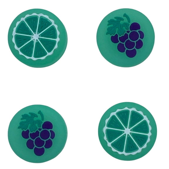 JenDore Jelly Green Grapes Fruit 4Pcs Silicone Thumb Grip Caps for Nintendo Switch