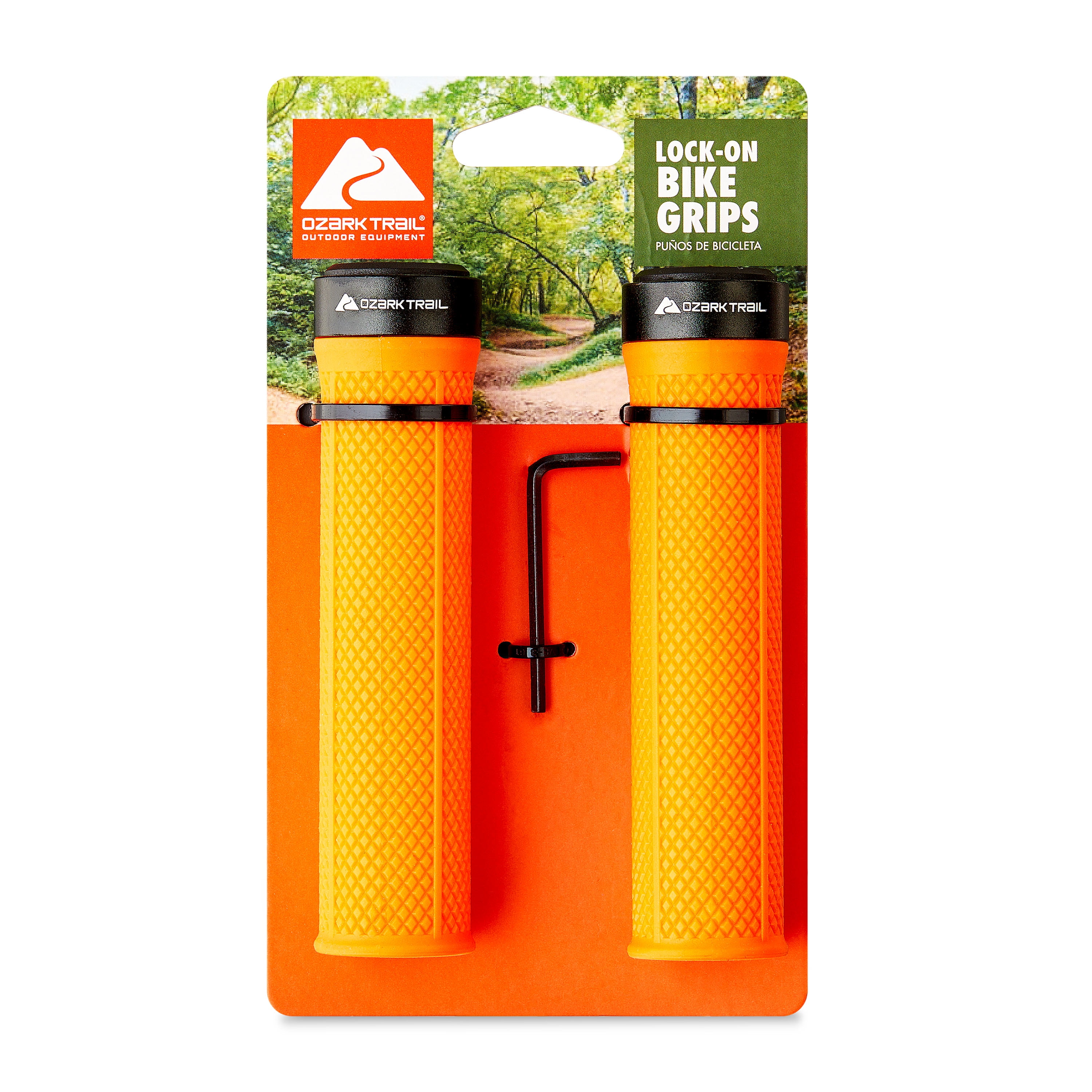 Ozark Trail Lock-on Bike Grips, Orange