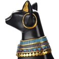 thumbnail image 4 of Estatua del gato, figura de la estatua del gato de resina egipcia Ménage Roo, 4 of 4