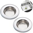 thumbnail image 2 of 2pcs Stainless Steel Kitchen Sink Strainer Basket Sink Drain Strainer Kitchen Tools and Gadgets Sink Strainer, 2 of 5