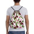 thumbnail image 2 of Drawstring Backpack - Purple Pink Calla Lily Flowers Splash Proof Small Drawstring Gym Bag for Women Men, Cinch Sports String Bag Backpack for Travel Swimming Beach, 2 of 8