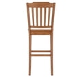 thumbnail image 3 of Weston Home Farmhouse Slat Back 29" Wood Bar Stool, Set of 2, Oak, 3 of 5