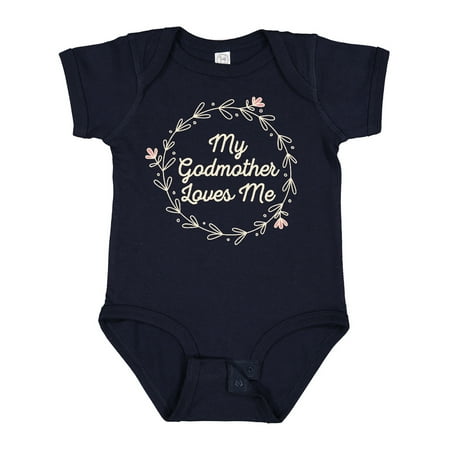 

Inktastic My Godmother Loves Me Gift Baby Girl Bodysuit