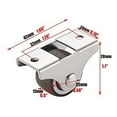 thumbnail image 4 of 12 Pcs Mini Casters Furniture Casters Small 25mm Fixed Casters Directional Movable Casters Movable Casters for Furniture,12 * Furniture casters (with matching screws), 4 of 7